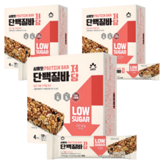 SIMPLEAT 蛋白質棒 低糖 4入, 120g, 3個