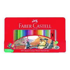 FABER-CASTELL 輝柏 115893 油性色鉛筆, 60色, 1組