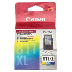 Canon 佳能 噴墨專用墨水匣 CL-811XL, ChromaLife 100+, 台灣地區專用, 1個