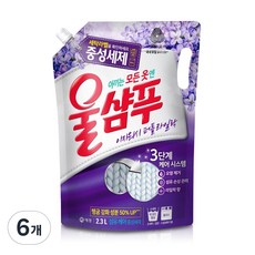 울샴푸 퍼플라일락 리필, 2.3L, 6개