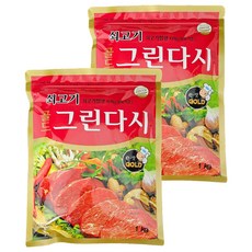 두원식품 쇠고기골드 그린다시, 1kg, 2개