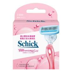 Schick 舒適牌 舒綺仕女除毛刀片 2入組, 遇水釋放美容保濕凝膠 除毛同時保濕肌膚, 2入, 1盒