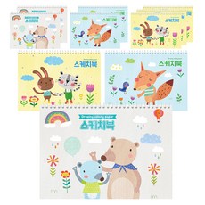 DGRM 스케치북 랜덤발송 130g, 8절, 10개, 30매