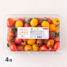 애드스윗 스테비아 컬러방울 토마토, 1kg, 4팩