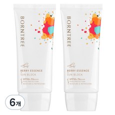 본트리 베리 에센스 선블럭 SPF50+ PA++++, 50ml, 6개 - 유젠트