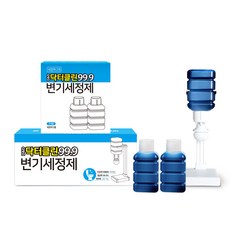 디앤디 닥터클린 99.9 변기세정제 + 리필용액 2개, 1세트