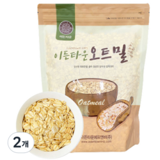 이든타운 오트밀 압착귀리, 1kg, 2개