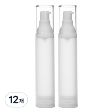 에어리스 반투명 PP 진공에센스 용기 50ml, 12개