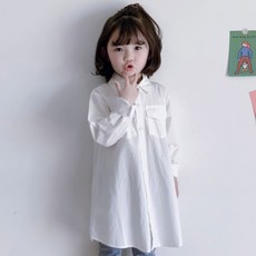 아동흰색셔츠