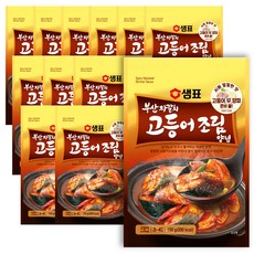 샘표 부산자갈치 고등어조림 양념, 12개, 150g