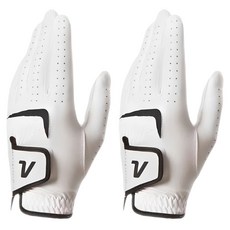 Volvik 富維克 男士高爾夫球手套 左手用, 白色, 2入