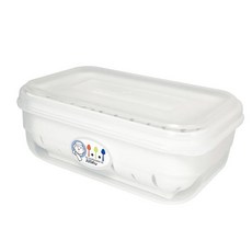 佳斯捷 甜媽媽#1濾水保鮮盒 550ml 台灣製 蔬果保鮮盒 食品級PP材質, 15.2 x 10.1 x 6.5cm, 1個