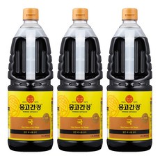 몽고간장 국간장, 1.8L, 3개
