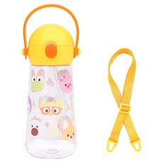 릴팡 더보틀 몰리 원터치어깨끈 트라이탄 빨대물통 뽀로로 피크닉, 혼합색상, 470ml, 1개