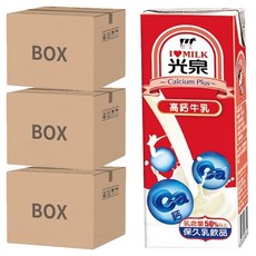光泉 高鈣牛乳, 補充營養 感受活力與健康, 200ml, 72入
