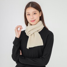 CARET 針織短圍巾， One Size，145 x 19 cm, 145*19cm, 象牙