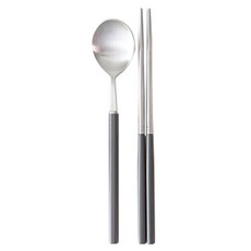 kamome kitchen Color Mood系列餐具組 Set 2, 湯匙筷子套裝, 黑色, 湯匙+筷子, 1組