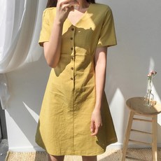 린넨미니원피스