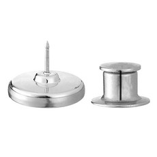 日本 FaSoLa 多用途窗簾門簾磁吸扣，2個Set，鋅合金銀色，直徑約2cm, FA-ZF-167, 2組