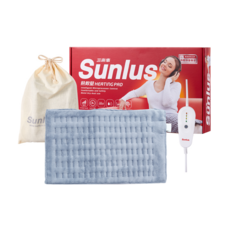 Sunlus 三樂事 柔毛熱敷墊，四段溫控，二小時斷電，乾濕兩用, SP1215, 輕柔絨毛布料