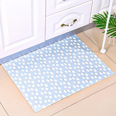 自黏式吸濕防滑墊 Set 3入, 60.5cm x 45cm, 白雲圖案, 60.5 x 45cm, 白雲, 1組