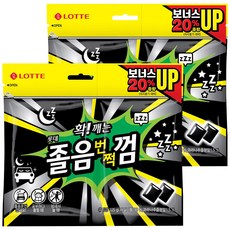 졸음번쩍껌 트윈리필 105g 1개, 2개