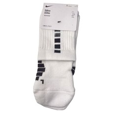 NIKE 耐吉 U NK ELITE 基本款長襪, 白色 + 黑色, 1雙