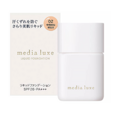 media 媚點 台灣公司貨 輕透持效粉底液 25ml, 02 自然, 1瓶