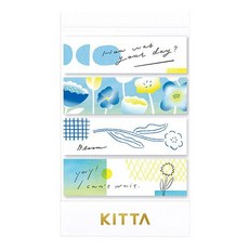 KING JIM KITTA 隨身攜帶和紙膠帶, 東出桂奈設計款 信息2, 1組