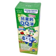YOrSUn 悠森兒 兒童鈣QQ凍 +DHA, 幫助骨骼與牙齒的發育 提升專注學習力 無糖 零脂肪, 蘋果口味, 15g, 1盒
