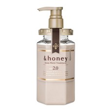 &honey 蜂蜜亮澤修護護髮乳2.0, 添加蜂蜜黃金比例, 90%以上高保濕成分，給予頭髮水潤光澤, 445g, 1瓶
