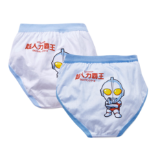 ONEDER 旺達棉品 超人力霸王二入三角褲 男童 -01L混色, 混色, L