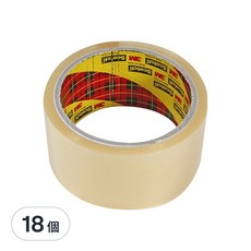 3M Scotch 透明膠帶 6捲裝, 48公厘x90碼, 黏性持久不易斷裂, 透明, 18個