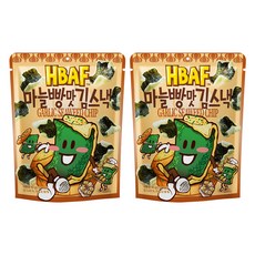 바프 마늘빵맛 김스낵, 40g, 2개
