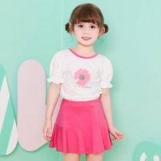 월튼키즈 여아용 사랑스런 데이지 스커트 상하복