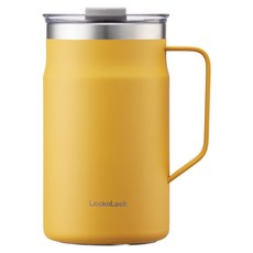LocknLock 樂扣樂扣 都會馬克咖啡杯, 黃色, 600ml, 1個