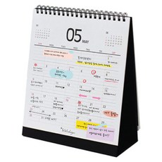 아이씨엘디자인 Desk Calendar 2024, black, 1개