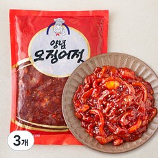 양념 오징어젓, 1kg, 3개
