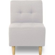 에보니아 112 1인용 소파의자 패브릭, 라이트그레이