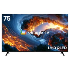 익스코리아 4K UHD QLED 구글 스마트TV, QNGE751UHD, 방문설치, 무타공 벽걸이형, 190cm(75인치)