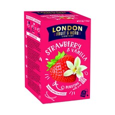 LONDON FRUIT&HERB 草莓香草茶, 20茶包, 無咖啡因, 2g, 20包, 1盒
