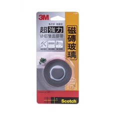 3M Scotch 超強力VHB雙面膠帶 磁磚玻璃 V1204, 強韌耐重, 角落接縫處皆可服貼, 1個
