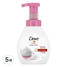 도브 포밍 핸드워시 피치 앤드 릴리, 240ml, 5개
