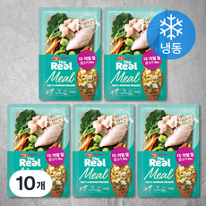 하림펫푸드 전연령 더리얼 밀 강아지 화식 (냉동), 닭, 60g, 10개