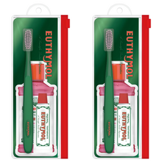 Euthymol 經典旅行刷牙組 牙膏+牙刷+漱口水, 2組