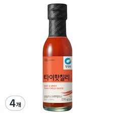 청정원 타이 핫 칠리 소스, 235g, 4개