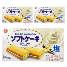 Deli 好食 薄鹽香草風味蛋糕, 6入, 108g, 3盒