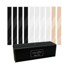 COCODOR 珂珂朵爾 纖維擴香棒 4mm x 20cm, 50入裝, 黑色+白色+象牙白色, 50支, 1盒