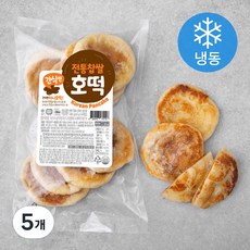 간식엔 전통찹쌀 호떡 8입 (냉동), 480g, 5개