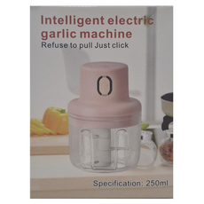 EDISH 無線電動蒜泥料理機，ABS+不鏽鋼，45W，100ml蒜泥杯+250ml餐食杯，2個, 隨機顏色, 1組